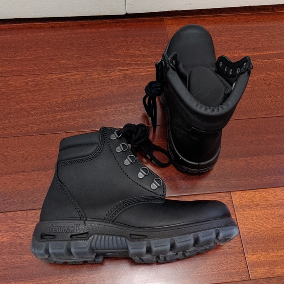 Redback Black Lace Up Outback Boots - Picture 5 of 6